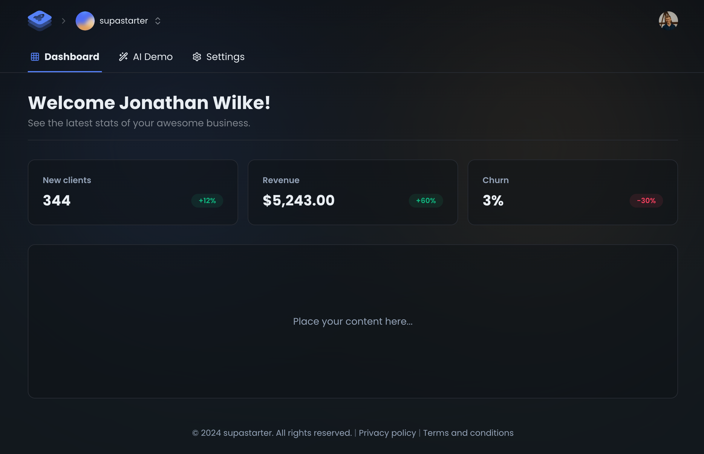 BL1NK dashboard preview